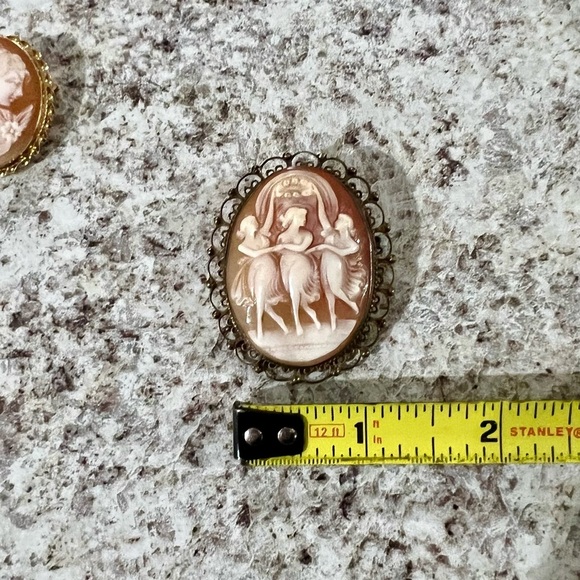 Antique Sterling shell cameo/pendant - Picture 11 of 11